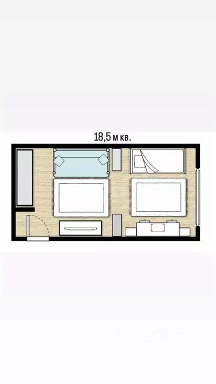 Комната Тульская область, Тула 9 Мая ул., 35 (18.5 м) - Фото 1