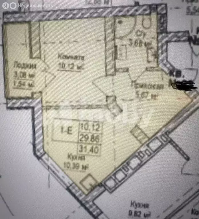 1-комнатная квартира: Зеленоградск, улица имени Гвардии Рядового ... - Фото 1