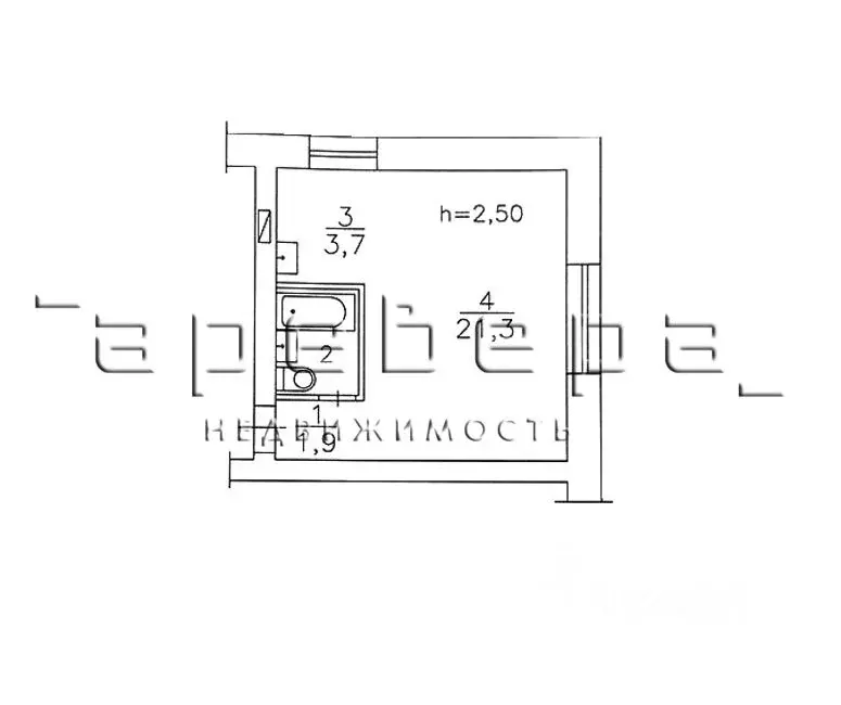 1-к кв. Красноярский край, Красноярск ул. Профсоюзов, 38 (30.0 м) - Фото 2