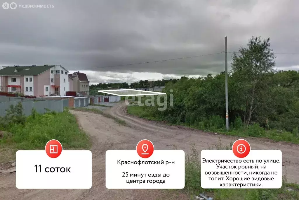Участок в Хабаровск, Тополиная улица (11 м) - Фото 0