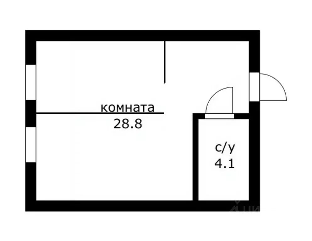 1-к кв. Краснодарский край, Краснодар ул. Имени Ф.И. Шаляпина (32.9 м) - Фото 2