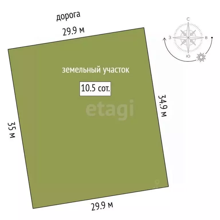 Участок в Тюменская область, Тюменский муниципальный округ, д. ... - Фото 1