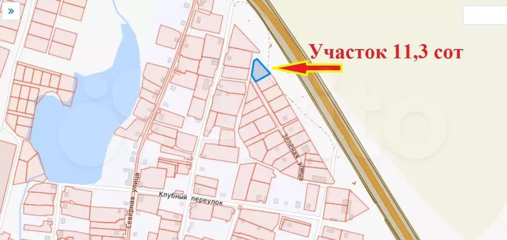 Участок 11,3 сот. (ИЖС) - Фото 0