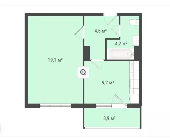 Продаётся 1-к квартира, 37 м - Фото 1