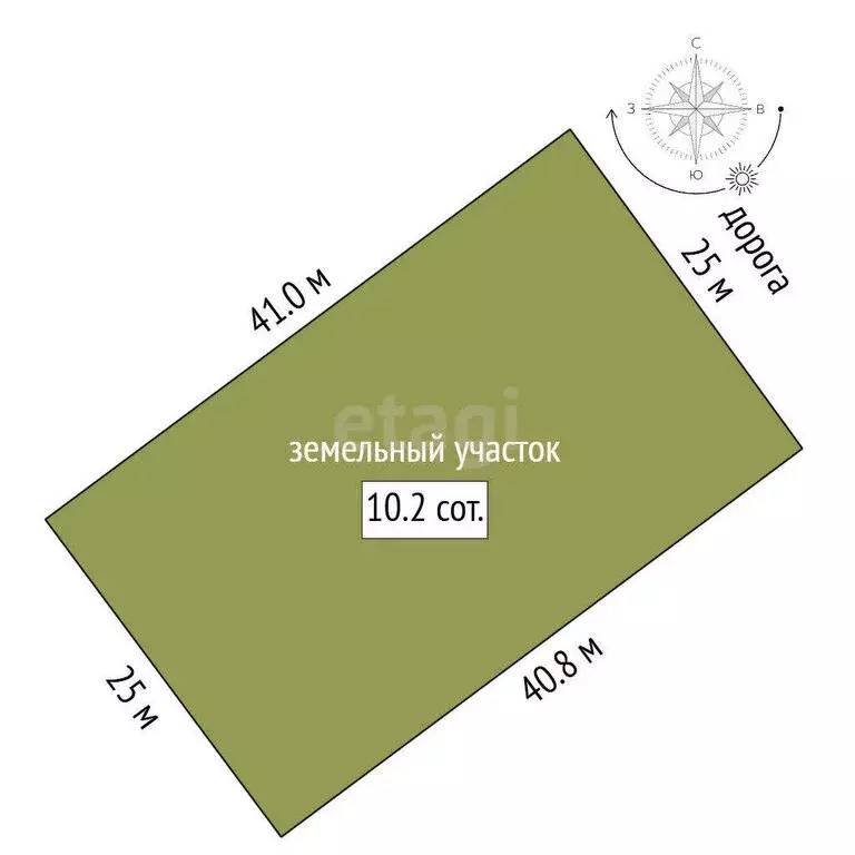 Участок в Ялуторовск, улица Егорова (10.23 м) - Фото 1