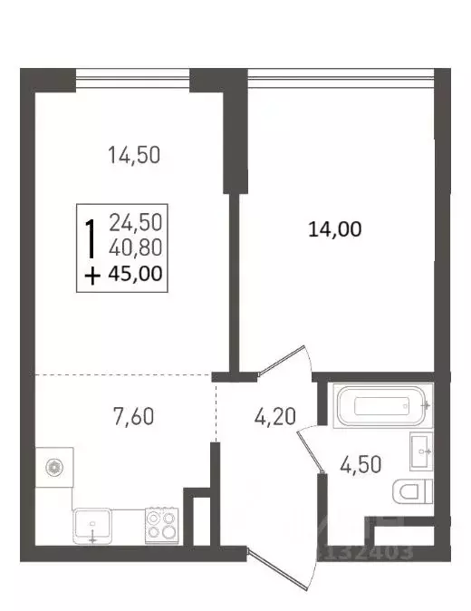 1-к кв. Краснодарский край, Краснодар ул. Имени Бориса Розинга, 2 ... - Фото 2