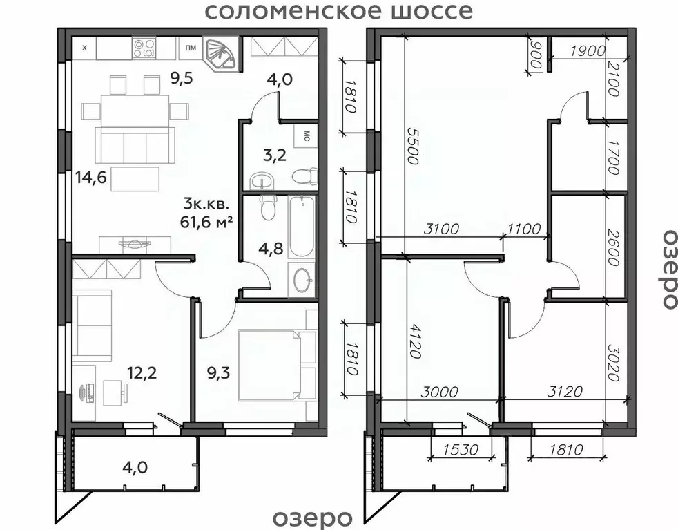 3-к кв. Карелия, Петрозаводск Район Северная промзона, Вороний Наволок ... - Фото 1