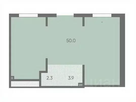 Офис в Санкт-Петербург пос. Шушары, Пулково Лэйк жилой комплекс (56 м) - Фото 1