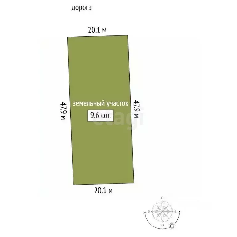 Участок в Ростовская область, Аксай ул. Дениса Давыдова (9.5 сот.) - Фото 2