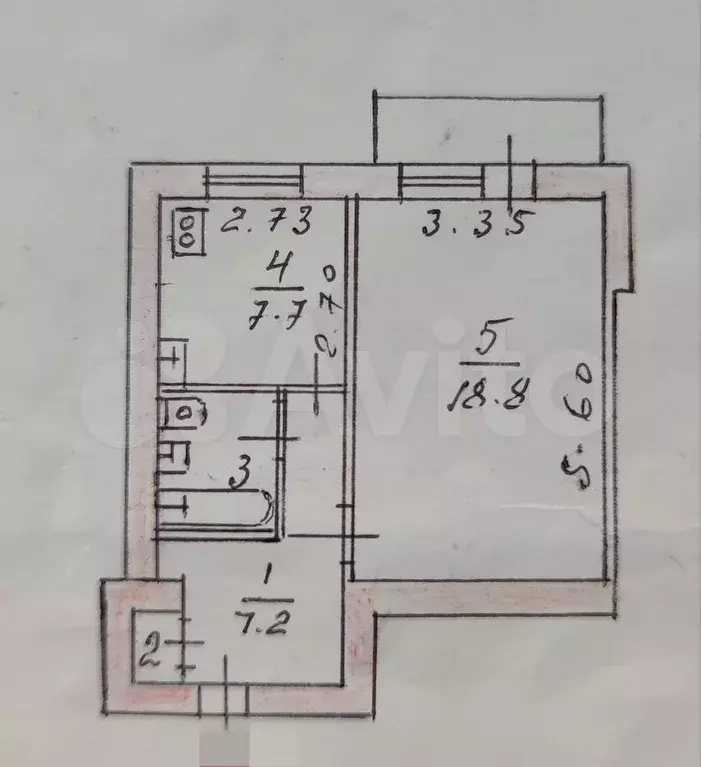 1-к. квартира, 41 м, 4/10 эт. - Фото 0