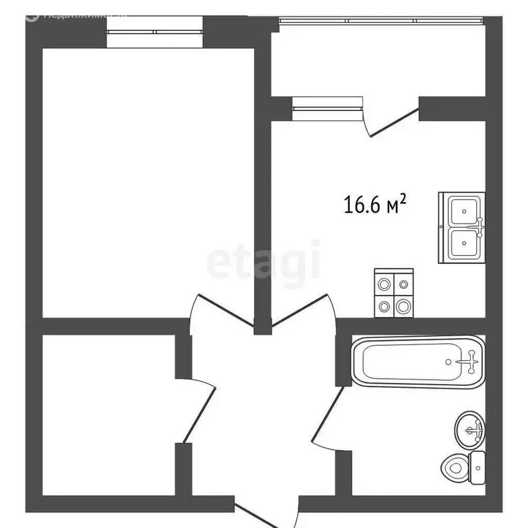 2-комнатная квартира: Анапа, улица Ленина, 183 (56.7 м) - Фото 1