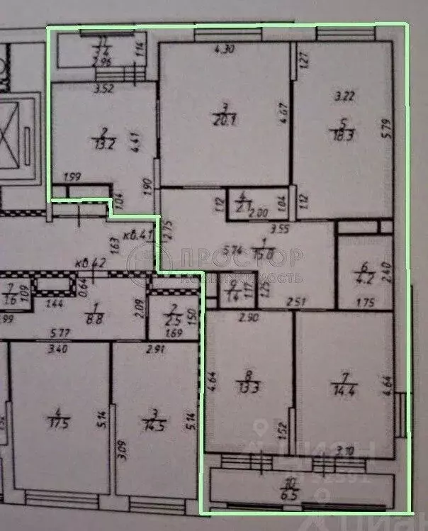 4-к кв. Москва 6-я Радиальная ул., 7/1к1 (111.9 м) - Фото 2