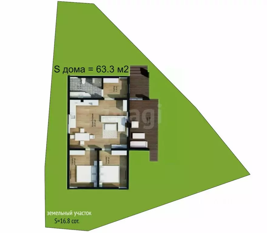 Участок в Нижегородская область, Чкаловск муниципальный округ, д. ... - Фото 2