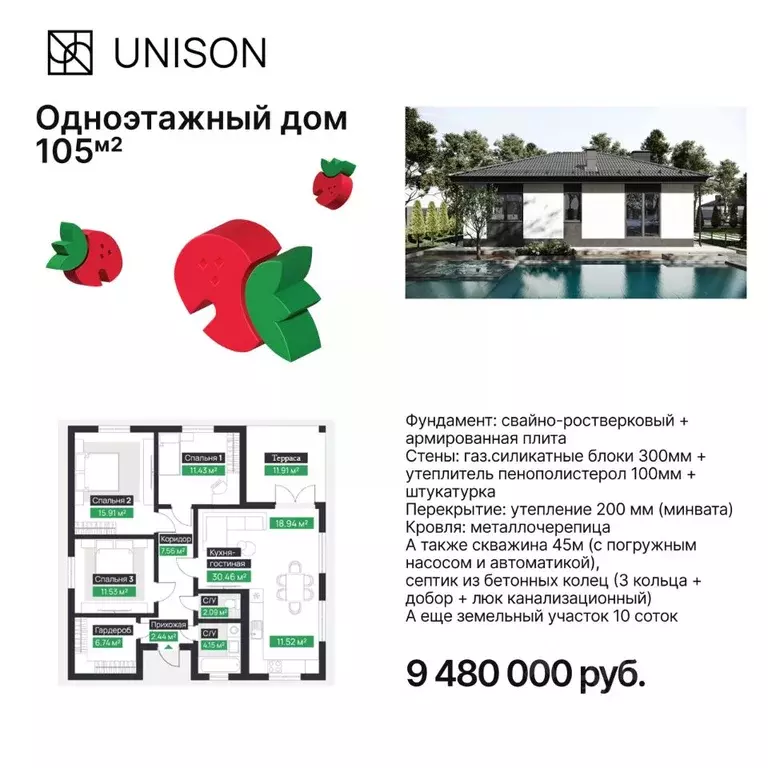 Дом в Воронежская область, Хохольский район, с. Новогремяченское ул. ... - Фото 2