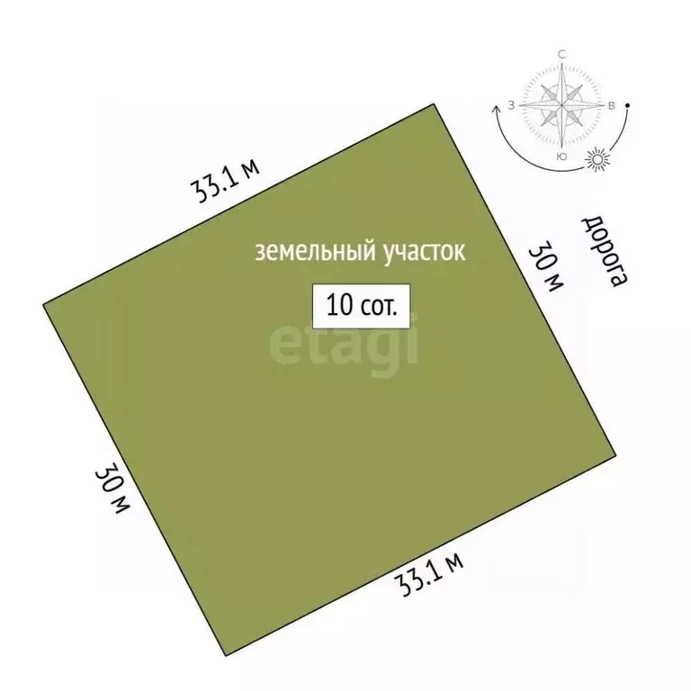 Участок в Кемеровская область, Кемеровский муниципальный округ, пос. ... - Фото 1