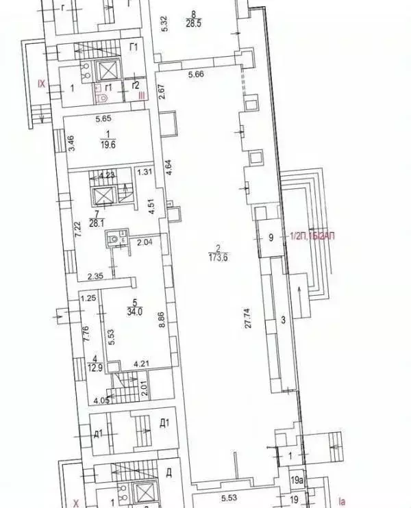 Помещение свободного назначения в Москва Ленинский просп., 82/2С1 (551 ... - Фото 2