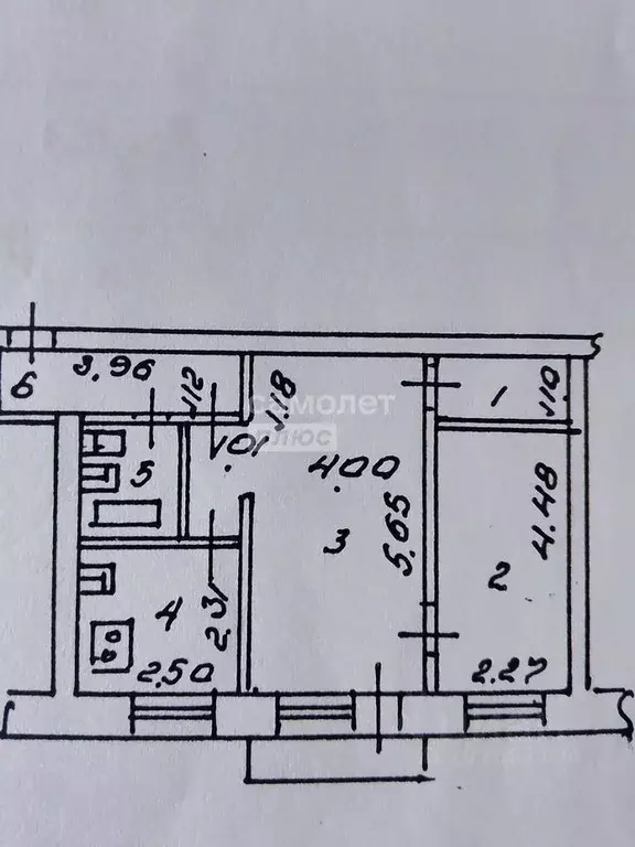 2-к кв. Липецкая область, Липецк ул. Космонавтов, 56/1 (46.3 м) - Фото 2