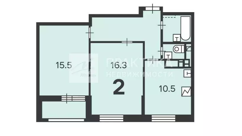 2-комнатная квартира: Москва, Каширское шоссе, 11к3 (56.6 м) - Фото 0