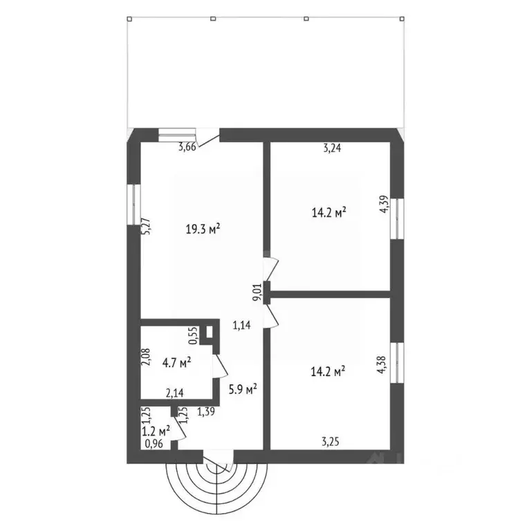 Дом в Амурская область, Благовещенский район, с. Чигири, 4-й мкр ул. ... - Фото 2