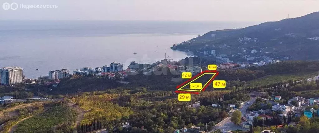 Участок в Республика Крым, муниципальный округ Ялта, посёлок ... - Фото 1