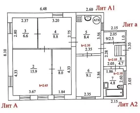 Дом в Тольятти, улица Мичурина (69 м) - Фото 1