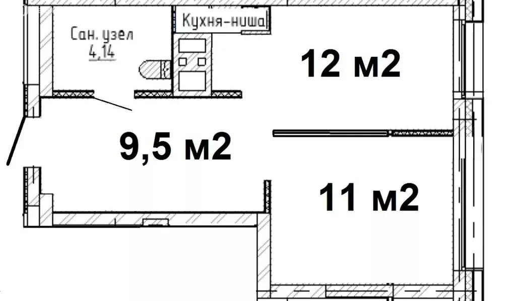 1-комнатная квартира: Екатеринбург, улица Шаумяна, 30 (37 м) - Фото 0