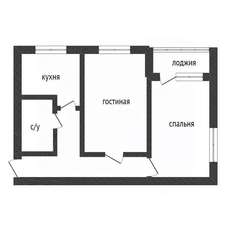 2-к кв. Приморский край, Владивосток Полярная ул., 1к2 (43.6 м) - Фото 1