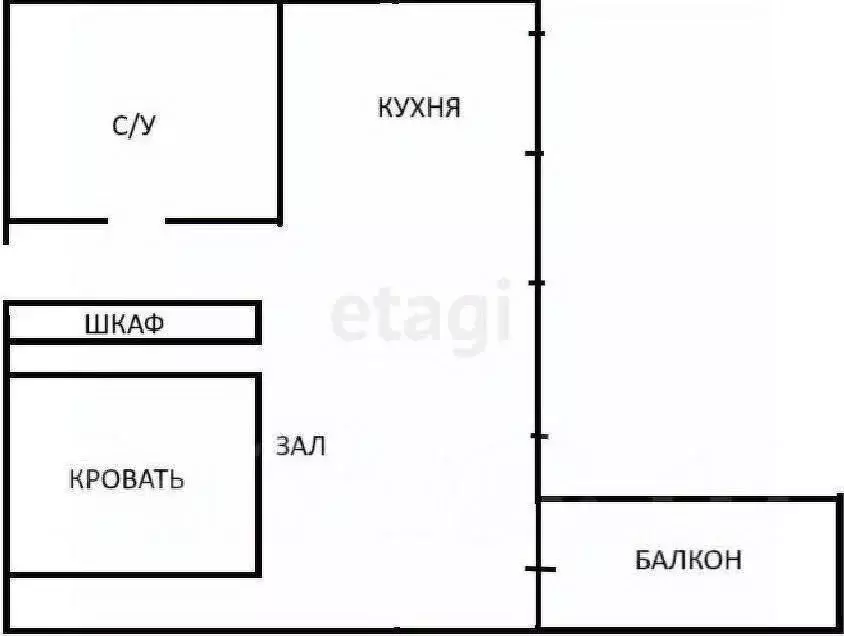 1-к кв. Приморский край, Владивосток ул. Чкалова, 22 (32.3 м) - Фото 1