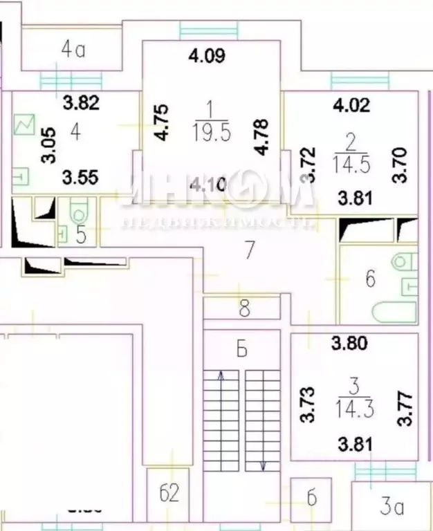 3-к кв. Москва ш. Энтузиастов, 51 (84.0 м) - Фото 2