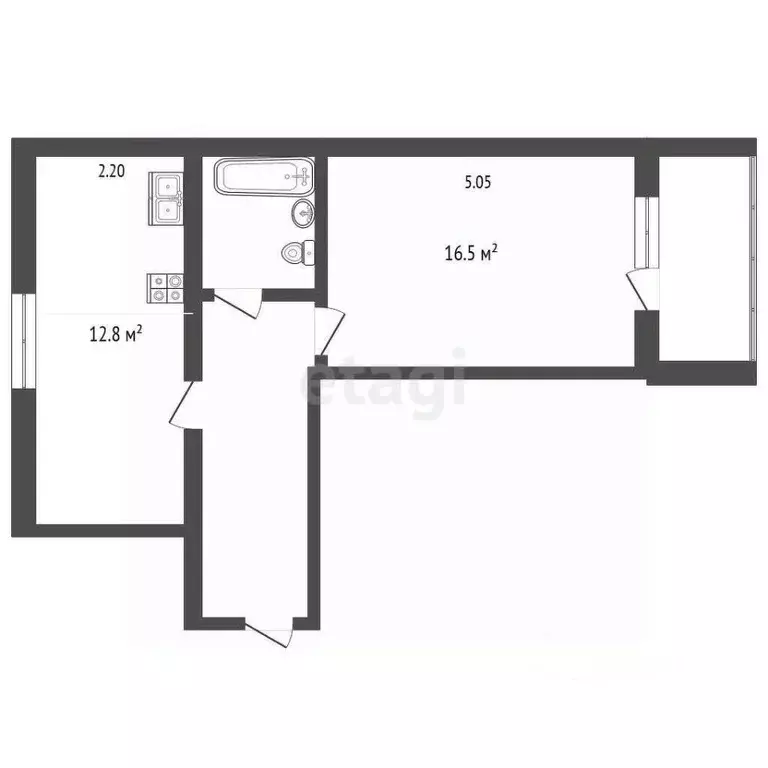 1-к кв. Белгородская область, Белгородский район, Дубовское с/пос, ... - Фото 1