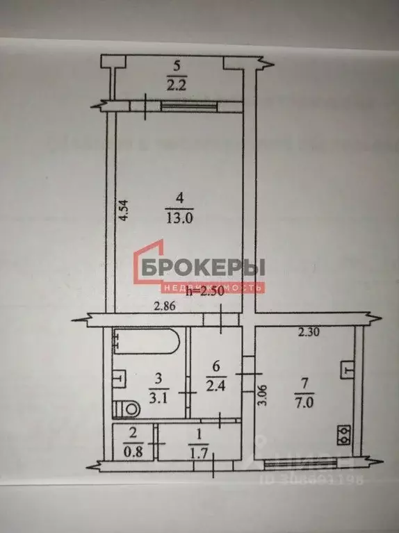 1-к кв. Севастополь ул. Маршала Крылова, 8А/2 (29.1 м) - Фото 1