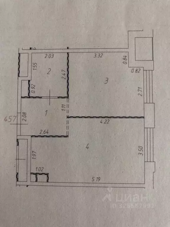 1-к кв. Москва ул. Нижние Мневники, 9 (43.7 м) - Фото 1