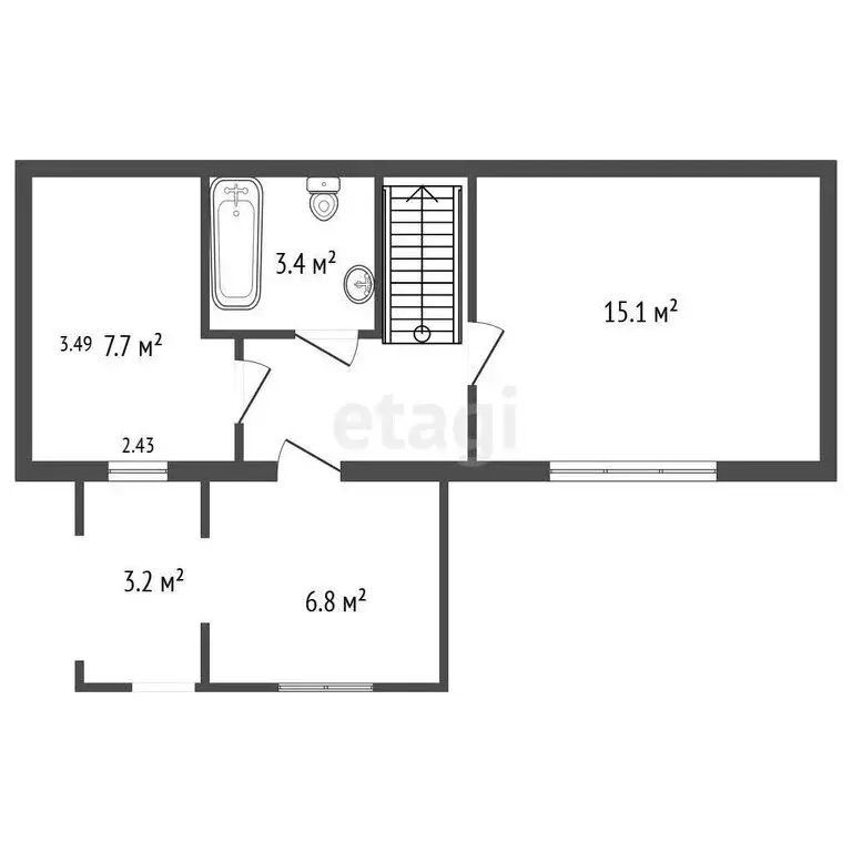 Дом в посёлок Пудость, Усадебная улица (62.4 м) - Фото 2