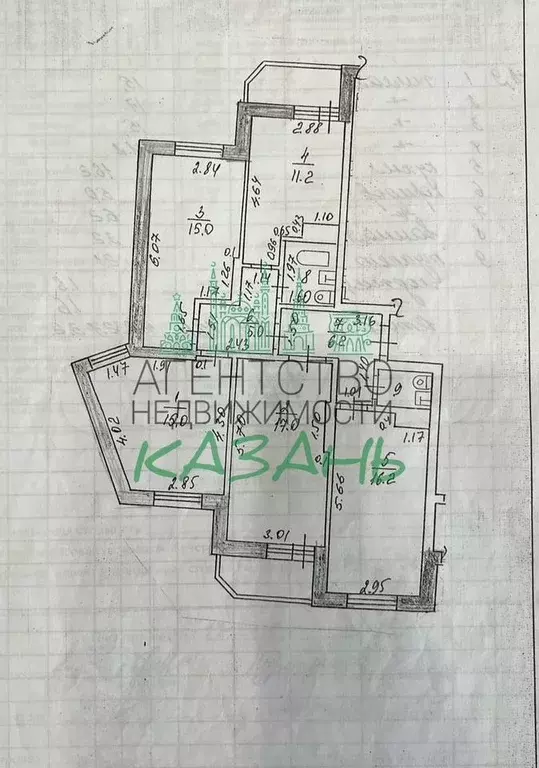 4-к. квартира, 90,9 м, 9/10 эт. - Фото 0