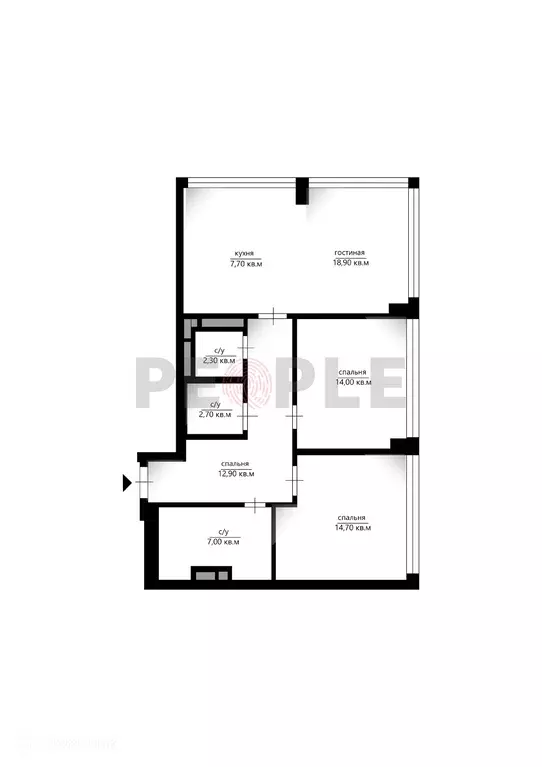 Продаётся 3-к квартира, 80.2 м - Фото 1