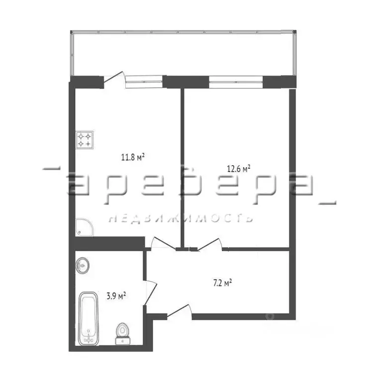 1-к кв. Красноярский край, Красноярск Караульная ул., 39В (35.4 м) - Фото 1