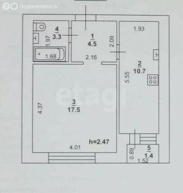 1-комнатная квартира: Энгельс, улица 148-й Черниговской Дивизии, 6 (36 ... - Фото 1