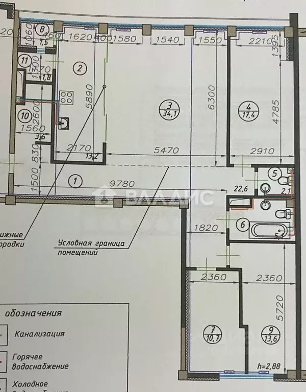 3-к кв. Пензенская область, Пенза Красная ул., 74 (115.0 м) - Фото 1