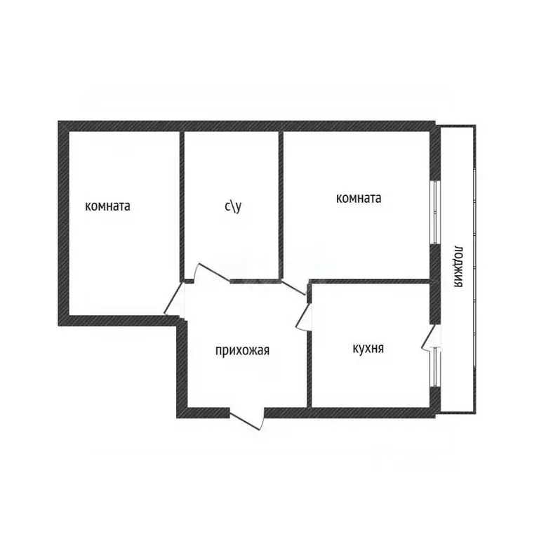 2-к кв. Брянская область, Унеча Первомайская ул., 11А (57.5 м) - Фото 2