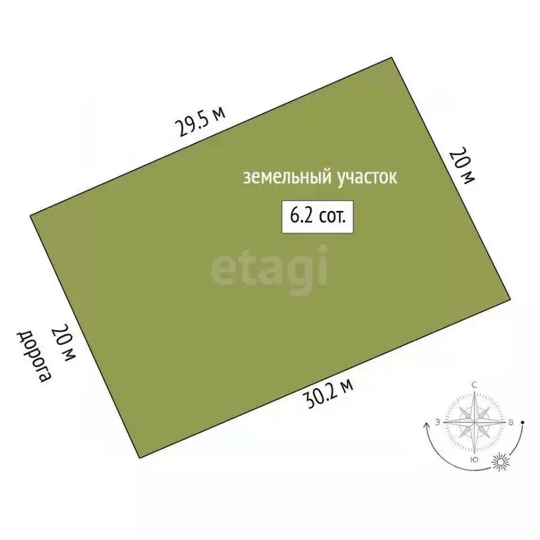 Участок в Тюменская область, Тюмень Надежда-3 СНТ, ул. 3-я, 347 (6.17 ... - Фото 1