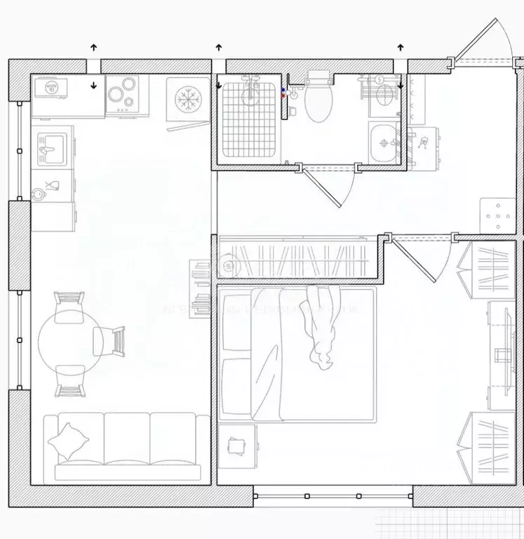 1-к кв. Москва 6-й Монетчиковский пер., 5 (42.0 м) - Фото 2