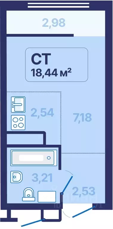 Студия Свердловская область, Екатеринбург просп. Космонавтов, 9 (18.44 ... - Фото 1