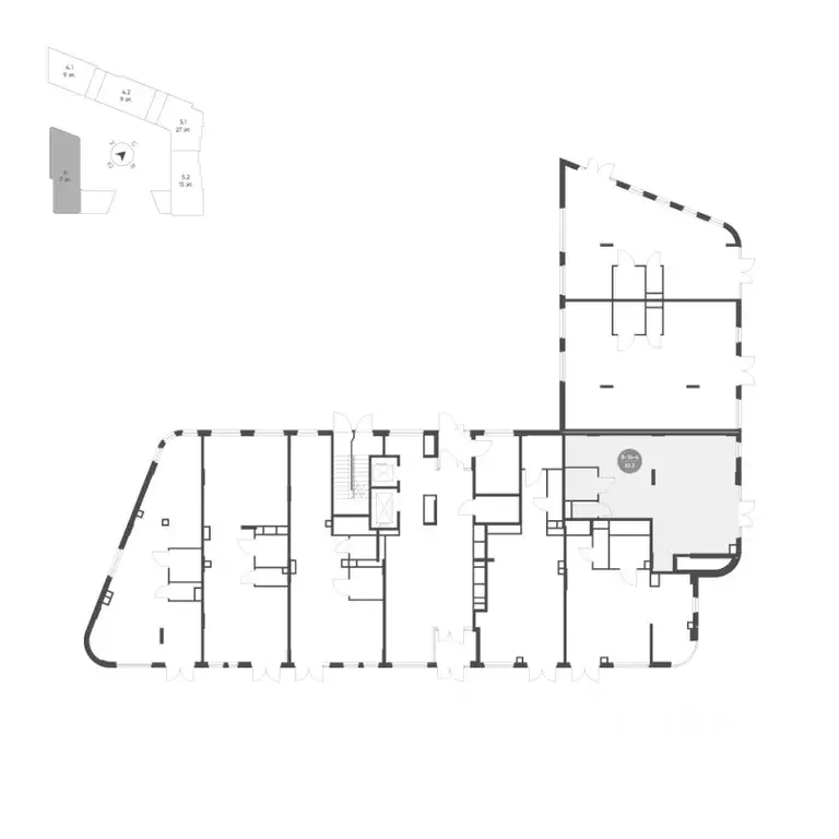 Помещение свободного назначения в Москва наб. Марка Шагала, 11к1 (82 ... - Фото 1
