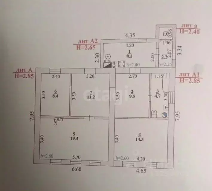 Дом в Липецкая область, Липецкий муниципальный округ, с. Ситовка ул. ... - Фото 2