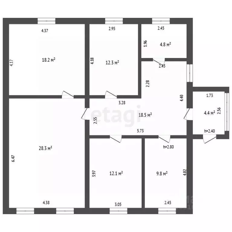 Дом в Крым, Кировский район, с. Приветное ул. Строителей (108 м) - Фото 2