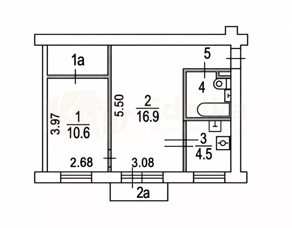 2-к кв. Москва ул. Черняховского, 15К4 (43.2 м) - Фото 2