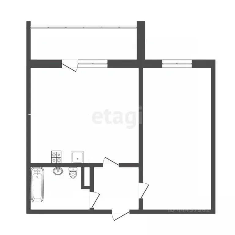 2-к кв. Челябинская область, Челябинск ул. Архитектора Александрова, ... - Фото 1