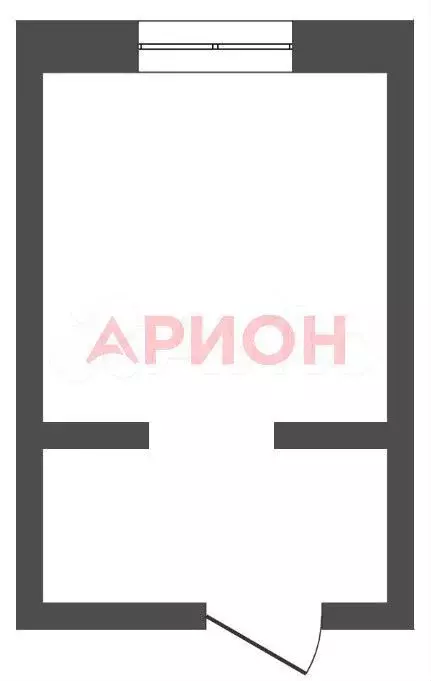 Квартира-студия, 16,8 м, 4/4 эт. - Фото 0