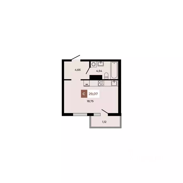 Студия Ростовская область, Аксайский район, Щепкинское с/пос, пос. ... - Фото 1