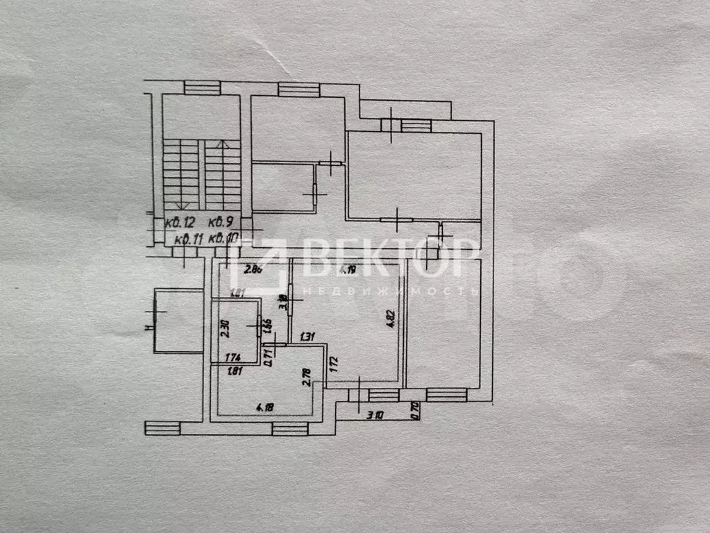 1-к. квартира, 39 м, 3/3 эт. - Фото 0